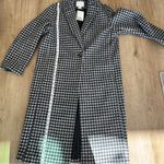 H&M  Checkered Coat sz S Photo 4