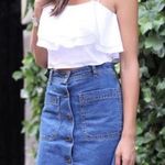 ZARA 4/$25  Denim Mini Skirt Pockets Sz XS Photo 1