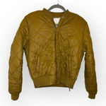 Aerie Offline by Mustard Brown Quilted Bomber Jacket M Puffer Cozy Fall Layer Photo 0