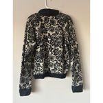 Valerie Stevens  Vintage Floral Wool Blend Button Up Cardigan Size Large Funky Photo 1