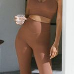 BERLOOK Brown V Neck Sports Bra Photo 2