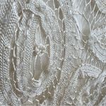 Soulmates Cream Lace embroidered Maxi Skirt handmade XLARGE BEIGE Photo 6