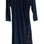 Carmen Marc Valvo Carmen‎ Marc Valvo Cut and Sew Dress Size Navy Blue Sexy Size S Photo 0