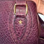 Fendi Du Jour RARE Leather Handbag Purple Top Handle Satchel Designer Bag Photo 9