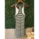 Mountain Hardwear Mountain Hard Wear Striped Dress Green White Racerback Stretch Lined Women's Med Photo 3