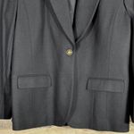 Pendleton VTG  100% Virgin‎ Wool Black Blazer Size 18 Classic Career Coat Jacket Photo 2