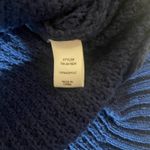 Zenana Outfitters Women's Size S Blue Sweater Chunky Knit Ribbed Round Neckline Photo 6
