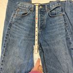 Denim Forum Aritzia Joni high rise loose button fly denim jeans 30 length sz 25 Blue Photo 7