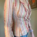 Gerard Darel y2k front tie blouse Photo 1