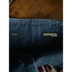EXPRESS  Women's Denim Skirt High Waist Button Front Photo 2