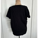 J.Crew Womens Girlfriend Crewneck Tee in Black Size XL #AJ089 Photo 2