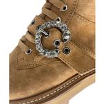 Jimmy Choo Cora Suede Tan Combat Moto Boots Photo 7