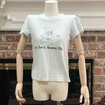 American Apparel  gnome vintage Y2K baby blue cotton tee / S /Excellent condition Photo 5