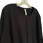 Spanx  Dolman Sweatshirt Women's Medium Black Loungewear Activewear Casual Comfy Photo 5