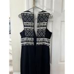 Morgan Carper Anthropologie Black Wide Leg Embroidered Tribal Jumpsuit Size 8 Photo 3