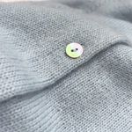 Doen Petra Alpaca Merino Wool Crewneck Button Knit Cardigan Sweater S Blue Photo 8