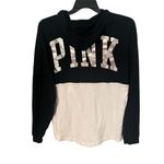 PINK - Victoria's Secret  Black Hoodie with White Logo‎ small Photo 1