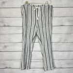 Sundance Blue Striped Gauze Cotton Pants Womens Size Medium Lined Boho Beach Photo 1