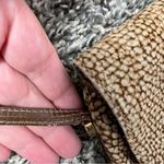 Borbonese Redwall Brown Leather‎ Made In Italy Vintage Top Zip Crossbody Purse Photo 11