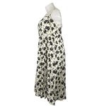 Gap Womens White Black Floral Sleeveless Cami Camisole Midi A-Line Dress Sz XXL Photo 2