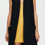ARITZIA Wilfred Olivie Sleeveless Cardigan Size Small Black Photo 0