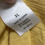 Ophelia Roe V-Neck Top Blouse Women’s Size XL Mustard Yellow Puff Sleeve Photo 6