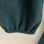 Altar'd State Altar’d State: Teal long sleeve, zip back, super soft romper with belt- size M Photo 4