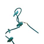 Turquise beaded Incan man and figurine necklace Blue Photo 3