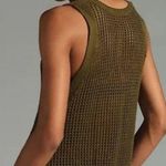 Anthropologie Olive Mesh Knit Top Photo 1
