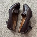 Sofft Brown Leather Crocodile Embossed Loafers w/ Short Heels Women's Size 8.5 Photo 5