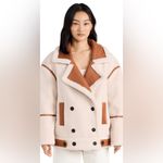 BLANK NYC  “Out Of Town” Sherpa Jacket Size Small NWT Cream/Tan NWT Photo 12