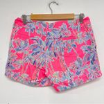 Lilly Pulitzer Pink Blue Palm Print Chino Shorts Womens 2 Beachy Summer Vacation Photo 7