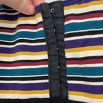 Everlast Vintage Large Black Multicolor Stripe Square Neck Tank Bodysuit Photo 2