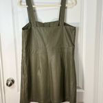 Wild Fable  Sage Faux Leather Dress Photo 6