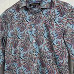 Brooks Brothers  Women Floral Print Button Down Shirt Blue Pink‎ Size 2P Photo 4