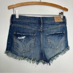 Hollister Y2K  low rise jean‎ shorts raw hem size Shows size 26 Photo 5