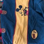 Disney 2000s  Mickey Mouse denim tote hobo duffle sac satchel bag with pink and yellow accents Photo 6