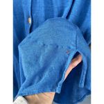 B7 Caroline Rose‎ Button Up Linen Tunic Blouse Blue XL Photo 3