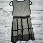 Anthropologie Anna Sui for  Studded Mesh Panel Sheath Dress Gray/Black Size 9 Photo 4