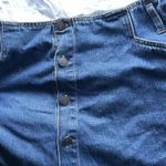 Bill Blass Vintage Women’s Below The Knee Denim Blue Button Jean Skirt Sz 16 Photo 8