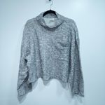 & Other Stories & Other Stories Gray Mélange Boxy Patch Pocket Sweater Size Large Photo 1