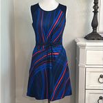 Callaway  Truesculpt Ski Lines Pocket  Sleeveless Golf Active‎ Dress Blue Small Photo 1