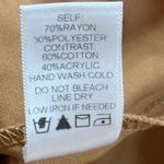 Lalavon Size S Brown Puff Sleeve Cable Knit Sweater Dress Preppy Photo 5