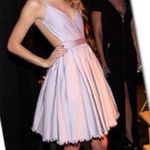 Contrarian Lilac Light Purple Barbara Bibb V Neck Backless Formal Mini Dress Photo 0