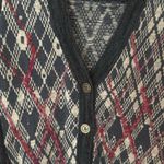 We The Free Women's Black and Gray Argyle Sweater free people size XS Photo 2