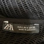 ZARA  Women Black Sleeveless Mesh High Neck One Piece Swimsuit Swimwear Size S Photo 3