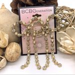 BCBGeneration  Costume Pearl Gold Jewelry Earrings Photo 8