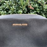 Michael Kors Women's Jet Set Crossbody Black/Gold Purse Photo 2