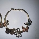 Boutique Butterfly Hoop Earrings  Photo 1