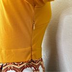 SheIn Mustard Yellow Printed Skirt 3/4 Sleeves Midi Dress, Sz Medium Photo 6